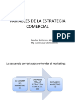 Variables de Estrategia Comercial