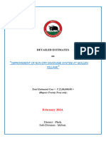 Estimate For Improvement of Drainage System at Mollen Nagaland