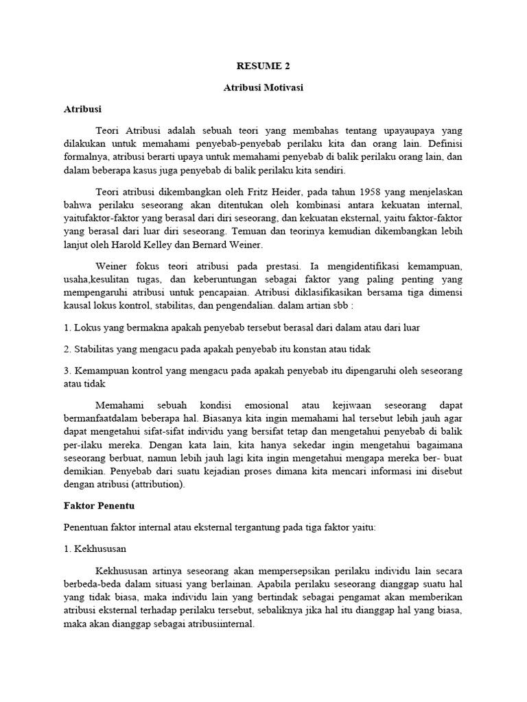 Bias dalam Atribusi Perilaku Manusia | PDF