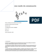 La Musica Como Medio de Comunicacion