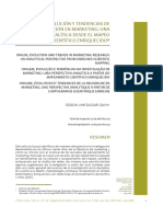 Origen, Evolución Y Tendencias de Investigación en Marketing: Una Perspectiva Analítica Desde El Mapeo Científico Enriquecido