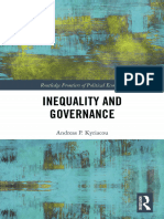 Inequality and Governance Routledge Frontiers of Political Economy 1nbsped 1138690503 9781138690509