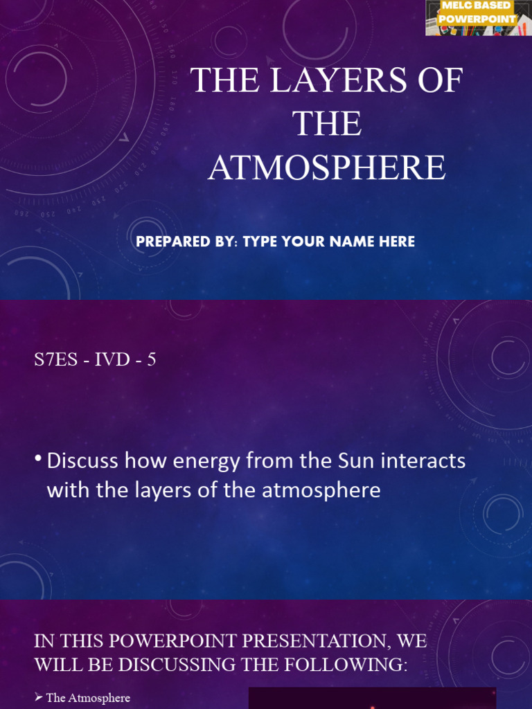 G7 Science Q4 Week 3 Layers Of Atmosphere Pdf Atmosphere Of