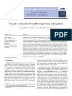 Concept of An Electric-Powered Passenger Vessel in Bangladesh