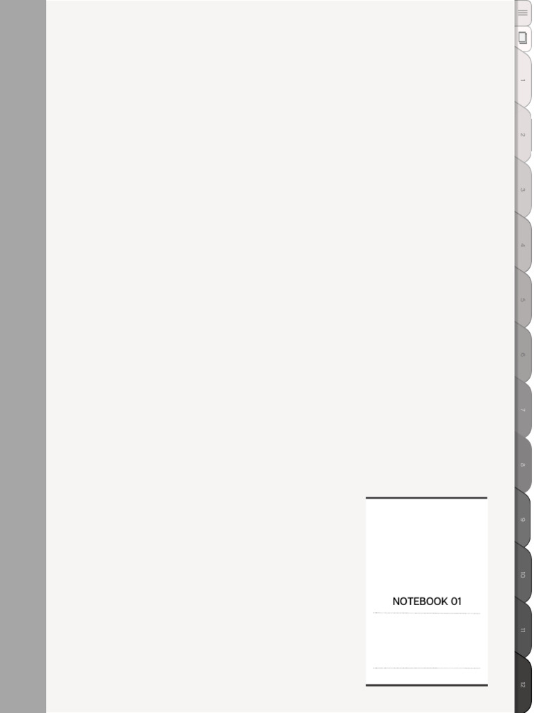 Notebook Cover - Grey | PDF