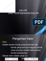 Kalor dan Perpindahan Kalor