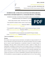 Incidencia Del Covid-19 en Los Niveles de Empleabilidad de Jóvenes Universitarios en La Ciudad de Bogotá, Colombia