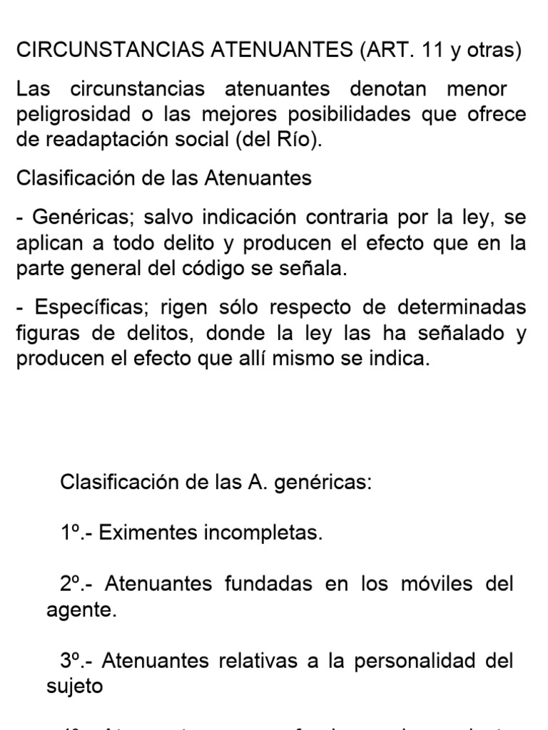 Atenuantes | PDF | Justicia penal | Crimen y violencia