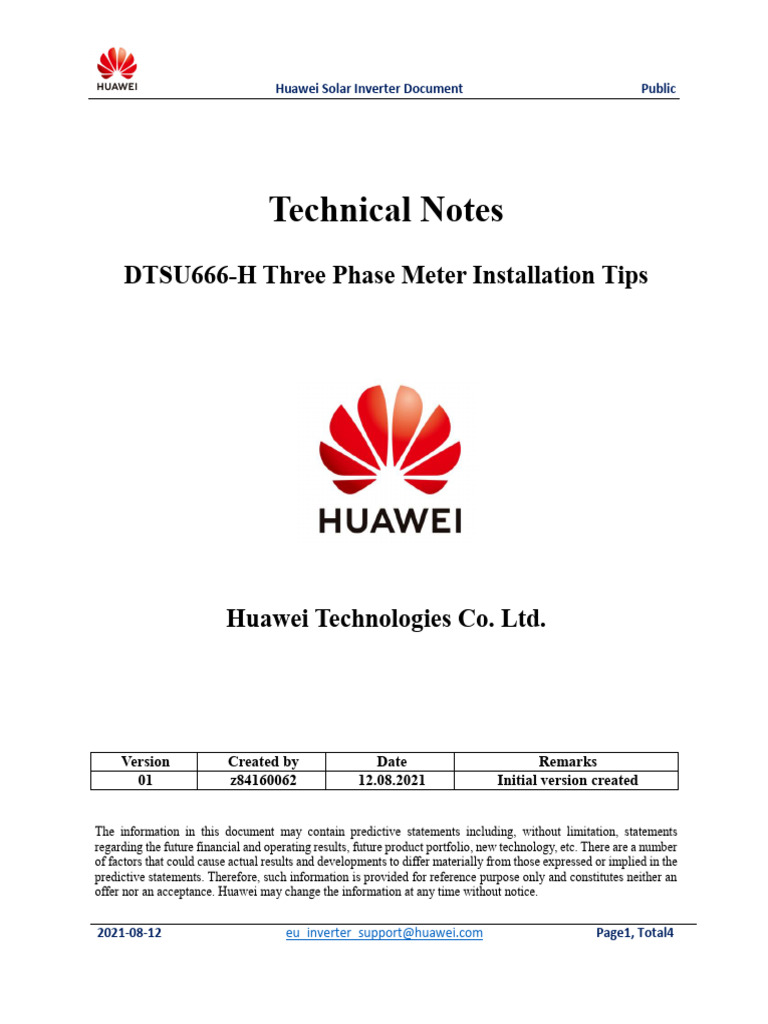 DTSU666-H Three Phase Meter Installation Tip1 | PDF | Power Inverter ...