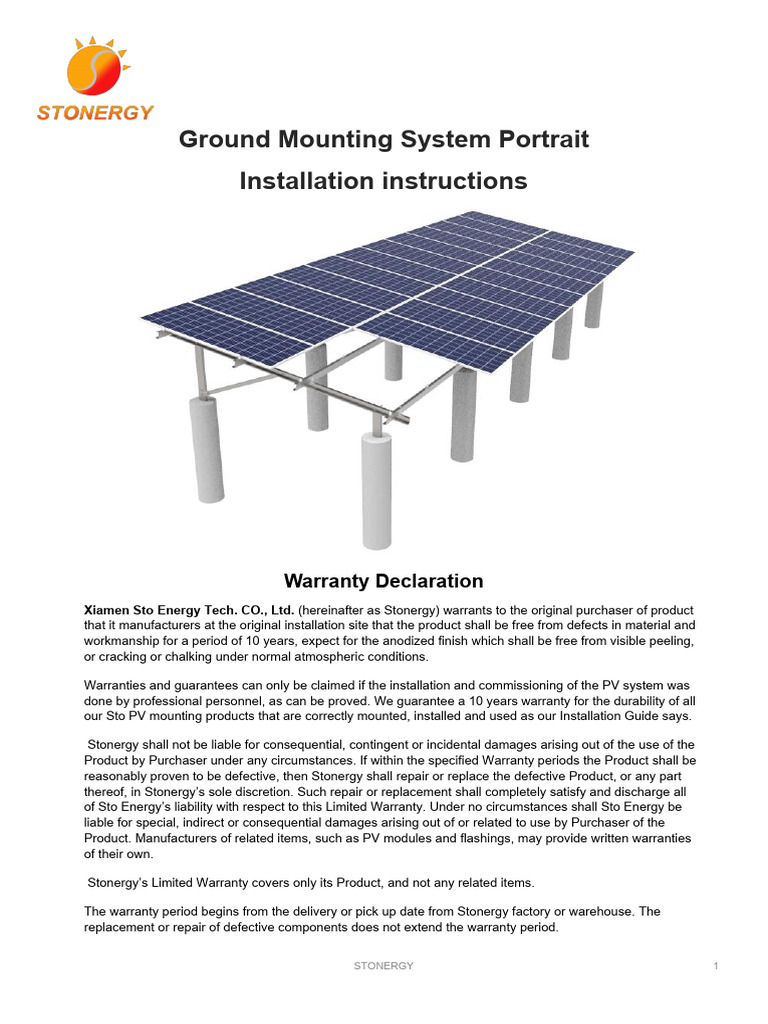 Solar Mounting System Guide | PDF | Deep Foundation | Manufactured Goods