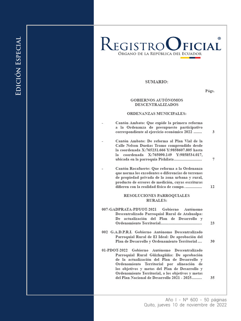 Errata Pdot Alineacion | PDF | Gobierno local | Propiedad