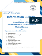 Information Bulletin: Accreditation With National Board of Examinations in Medical Science