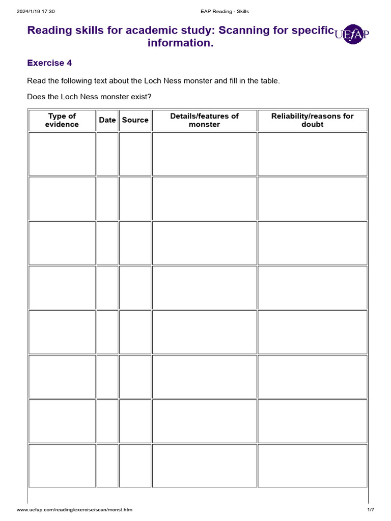 4 EAP Reading - Skills | PDF