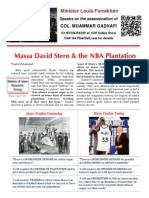Massa David Stern & The NBA Plantation: Minister Louis Farrakhan