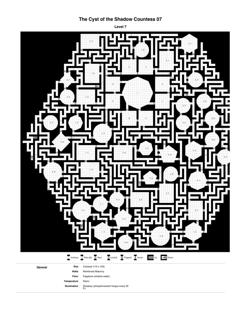 The Cyst of The Shadow Countess 07-1 | PDF | Door | Dwarf (Dungeons ...