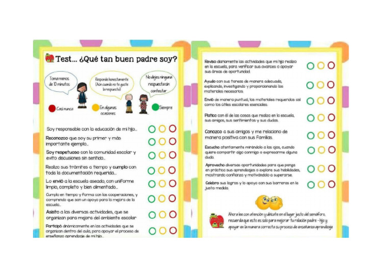 Test Padres De Familia Pdf