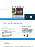 Bioquímica y Nutrición Enfermeria M