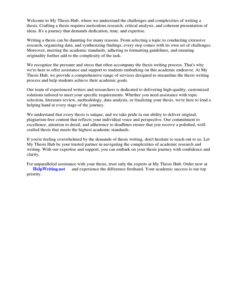 My Thesis Hub Pdf Electronic Publishing Publishing