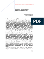 ¿Qué Hacer en Filosofía de La Ciencia - Una Alternativa en Catorce Puntos - Moulines (1979)