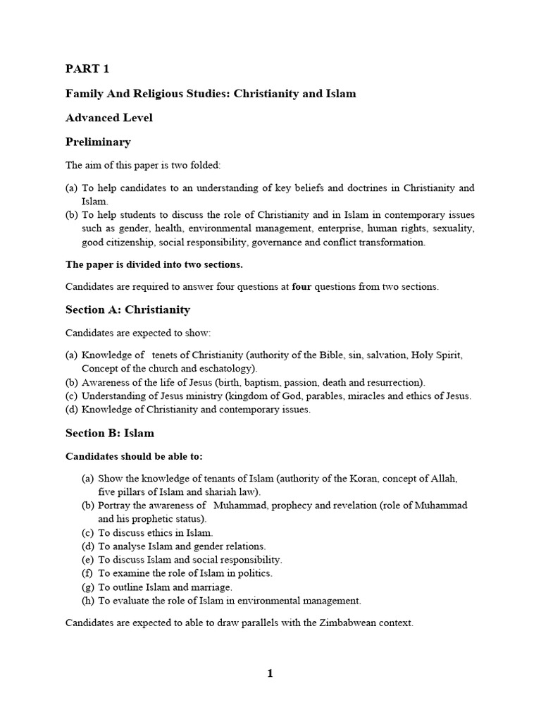 Christianity and Islam Revision Book Finale | PDF | Acts Of The ...