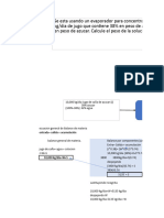 Ejercicio 1 de Balance de Materia