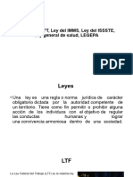 2.2 Leyes: LFT, Ley Del IMMS, Ley Del ISSSTE, Ley General de Salud, LEGEPA