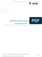 Assessment Tips FNSTPB401 Assessment 1