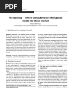 Forecasting - Where Computational Intelligence Meets The Stock Market