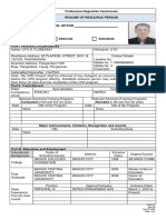 Appendix C Resume of Resource Persons LSF