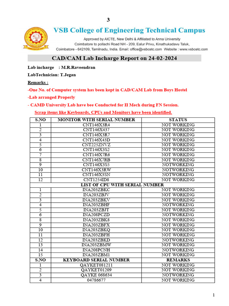 CAD-CAM Report - 24-02-2024 | PDF | Printer (Computing) | Manufactured ...