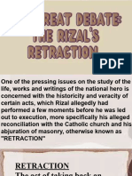 Retraction of Rizal