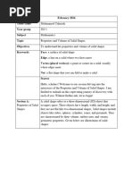 Properties & Volumes