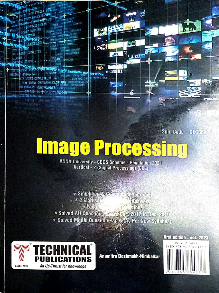 Image Processing Book | PDF