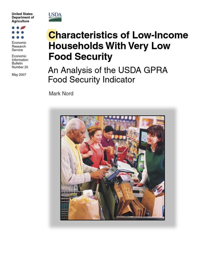 Low-Income Households and Food Security | PDF | Food Security ...