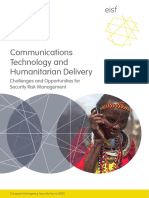 Communications Technology and Humanitarian Delivery Challenges and Opportunities For Security Risk Management