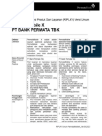 Permatamobile X PT Bank Permata TBK: Ringkasan Informasi Produk Dan Layanan (Riplay) Versi Umum