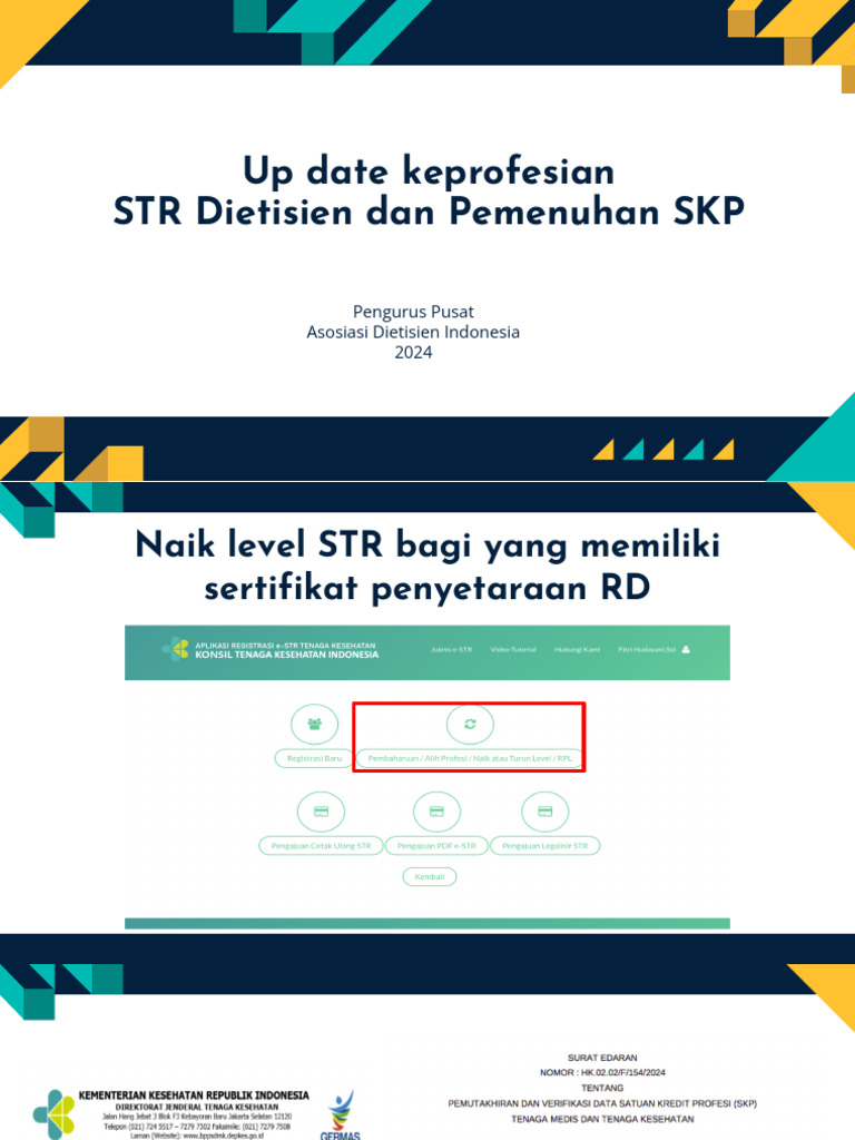 Naik Level STR Dietisien 2024 | PDF