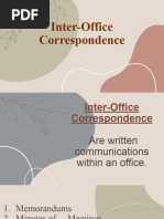 Inter-Office Correspondence