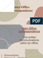 Inter-Office Correspondence