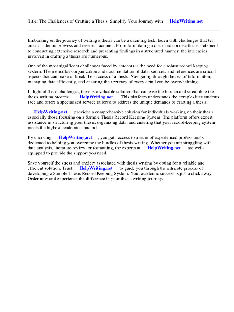 Sample Thesis Record Keeping System PDF Electronic Health Record