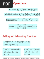 Function Operations