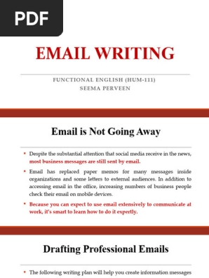 EMAIL WRITING