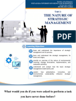 01 LU 1. The Nature of Strategic Management Powerpoint
