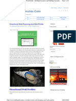 Directional Well Planning and Well Profile