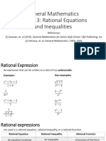 GM Lesson 3 Rational Equations and Inequalities