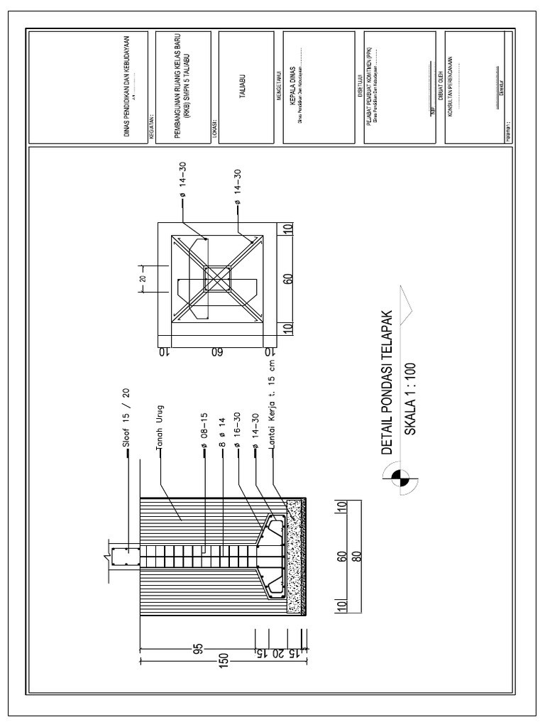 Gambar Detail Pondasi Pdf