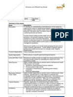 Analysis and Modelling Guide: Behaviour Models Method Indicator YES Summary of Key Issues Issue Description