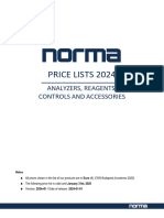 Norma Hematology Product Price List Brochure 2024v01