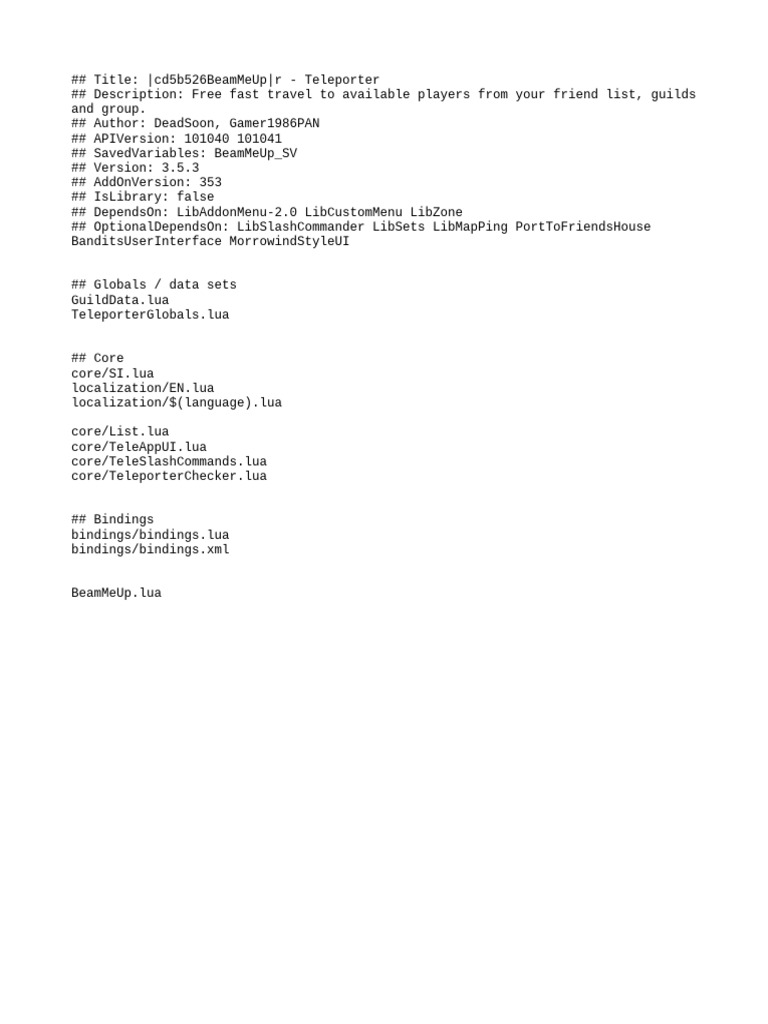 Beam Me Up PDF