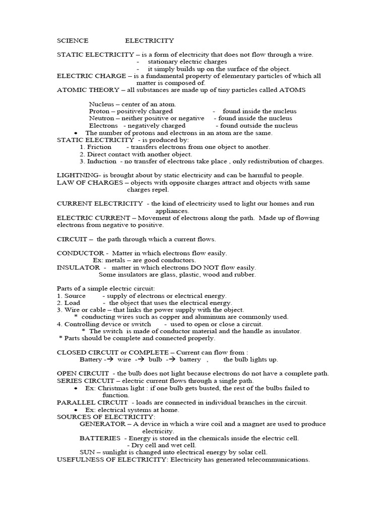 Electricity intelligence overview